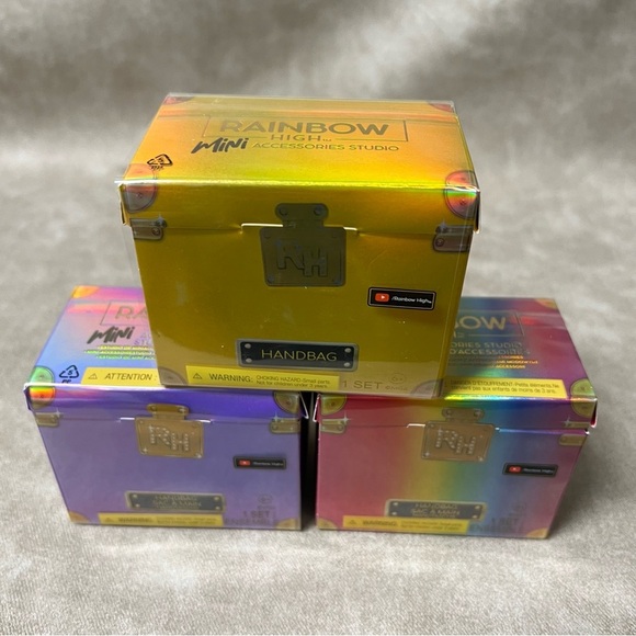 Rainbow High Mini Accessories Studio Shoes Blind Box - Lot of 3 New - Picture 2 of 3